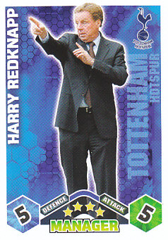 Harry Redknapp Tottenham Hotspur 2009/10 Topps Match Attax Manager #443